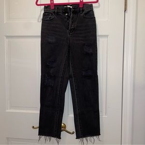 PacSun Black High-Rise Straight Jeans